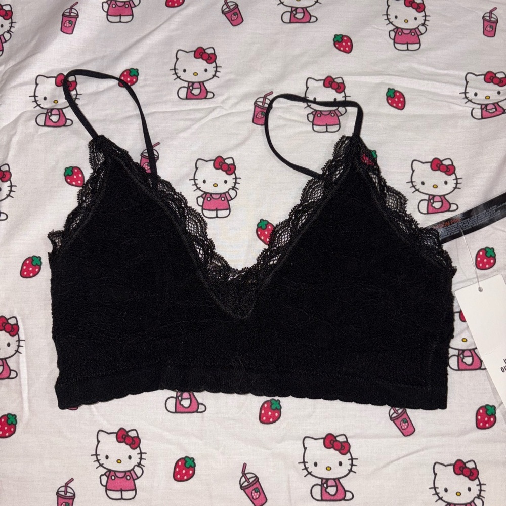 Urban Outfitter OFU Black Lace Bralette